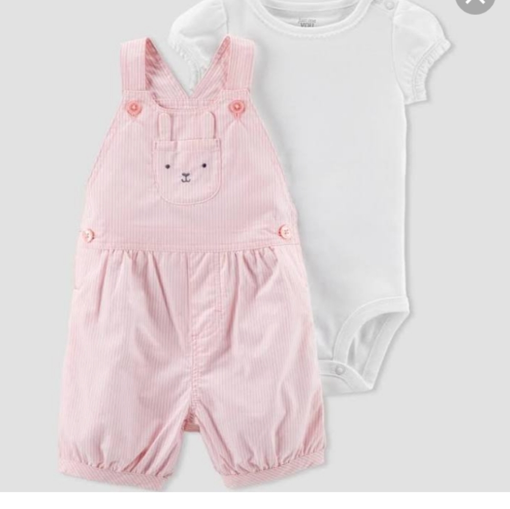Carter's Bunny Shortall Set